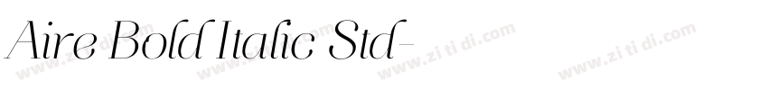 Aire Bold Italic Std字体转换